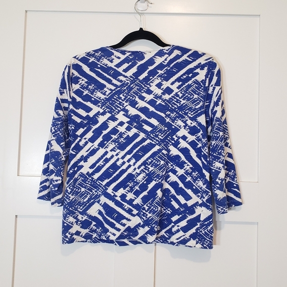 Chico's (Lot of 3) Summer Tops Size 0 Pink Blue & White Coral Machine Wash - Picture 9 of 16